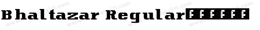 Bhaltazar Regular字体转换
